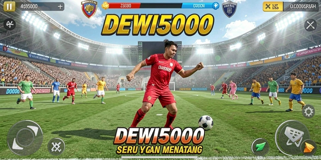 Tampilan gameplay DEWI5000 yang seru dan penuh aksi.