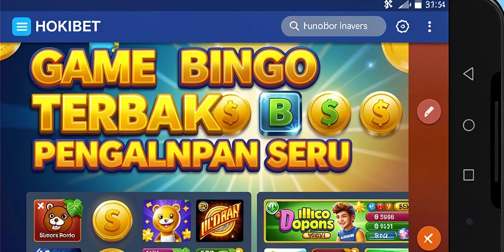Screenshot gameplay HOKIBET menampilkan keseruan saat bermain Bingo.