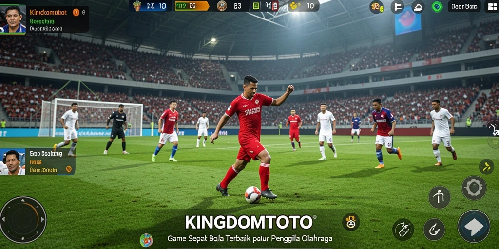 Tampilan menarik dari gameplay KINGDOMTOTO di lapangan sepak bola.