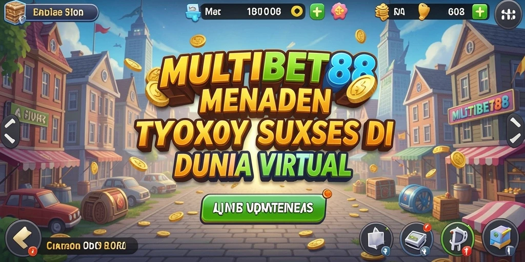 Screenshot gameplay MULTIBET88 yang menunjukkan aktivitas bisnis yang menegangkan.