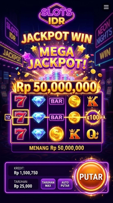 Antarmuka pengguna slotsidr yang sederhana dan intuitif.
